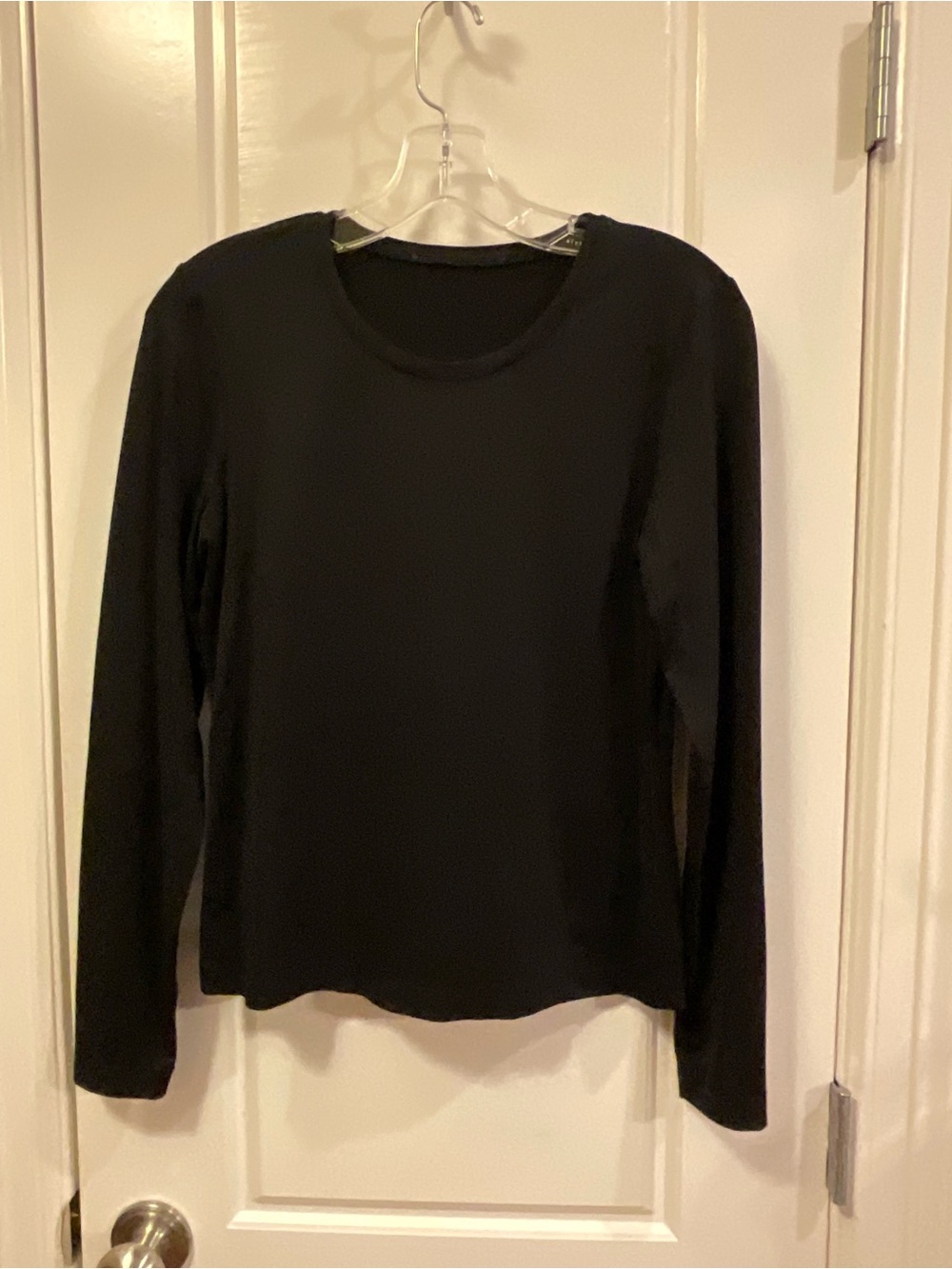 Black Long Sleeve Crew Neck Lightweight - S